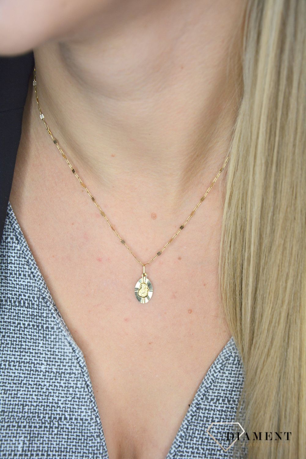 Złoty łańcuszek 585 o szerokości 2 mm DIA-LAN-1242-585 2mm.jpg